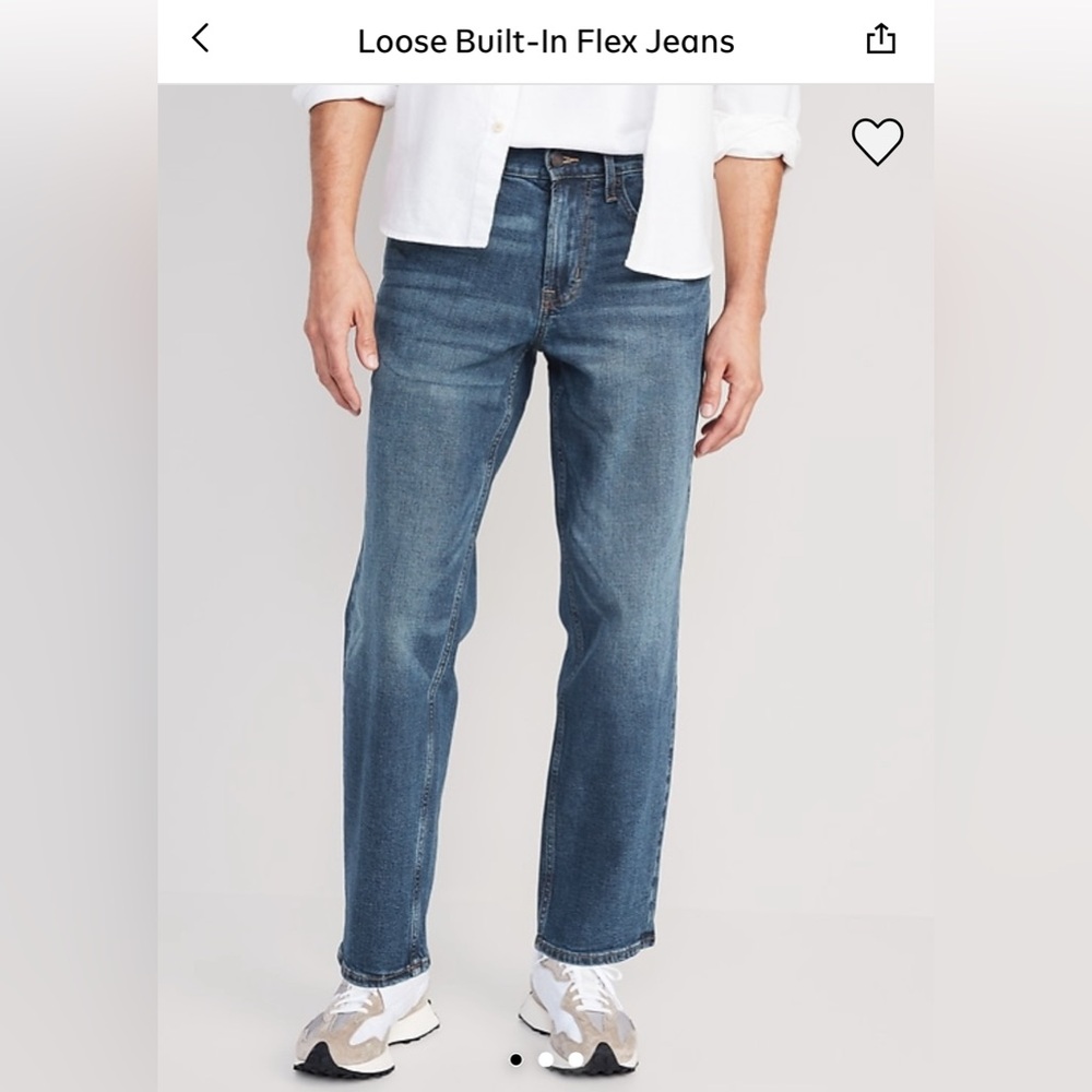 Old Navy Loose Fit Blue Jeans 30 x 34